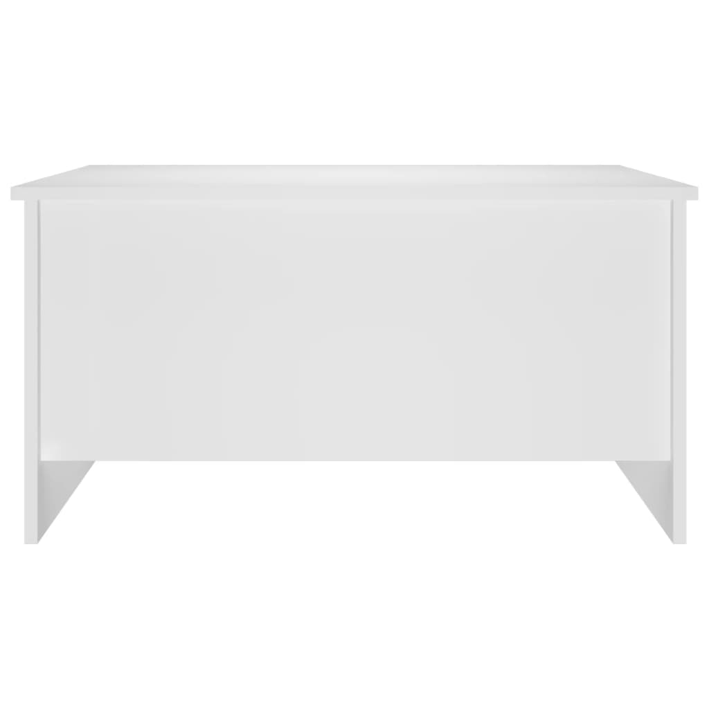 Table basse blanche 80x55,5x41,5 cm en bois