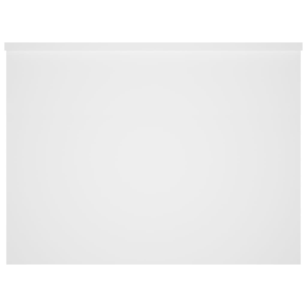 Table basse blanche 80x55,5x41,5 cm en bois