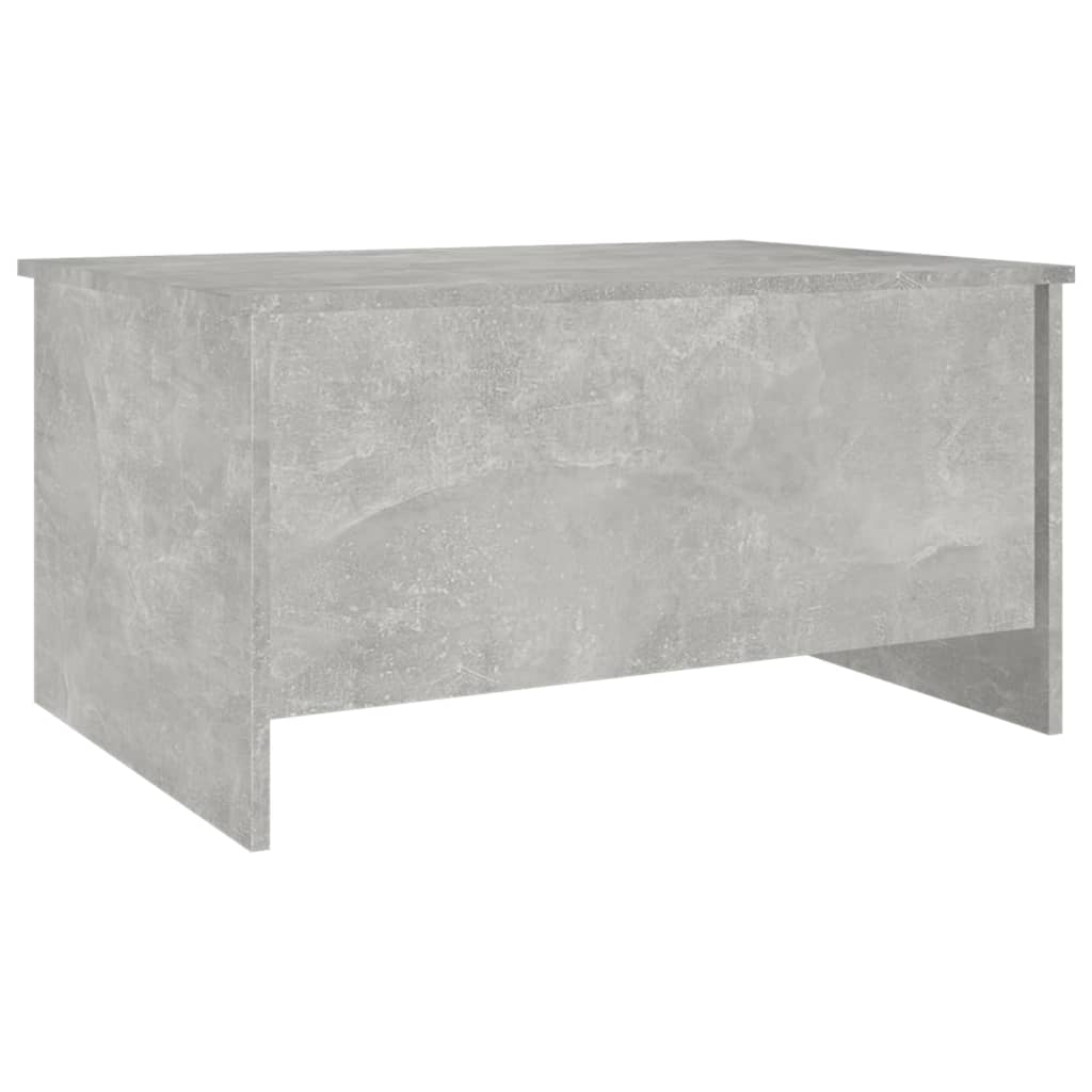 Table basse en béton gris 80x55,5x41,5 cm en bois