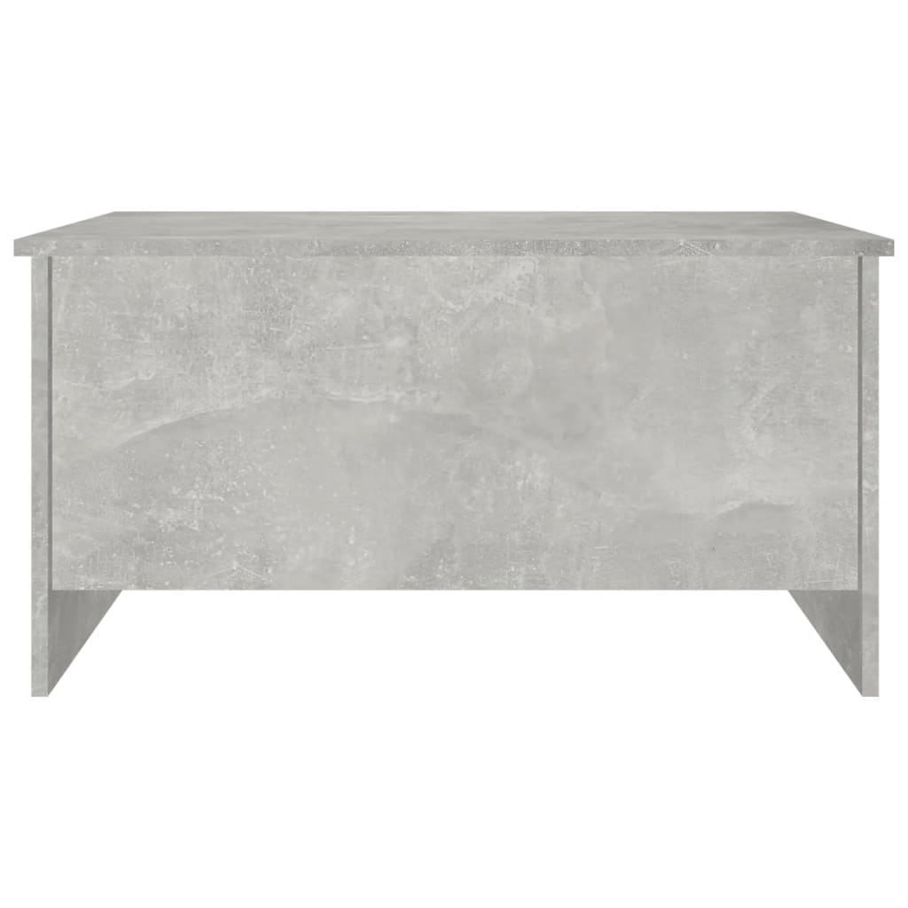 Table basse en béton gris 80x55,5x41,5 cm en bois