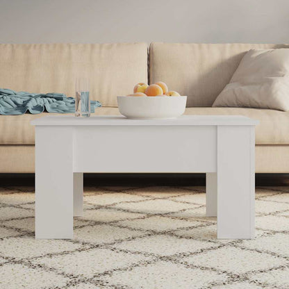 Couchtisch Weiß 79x49x41 cm Holzwerkstoff