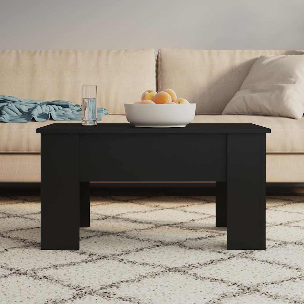 Couchtisch Schwarz 79x49x41 cm Holzwerkstoff