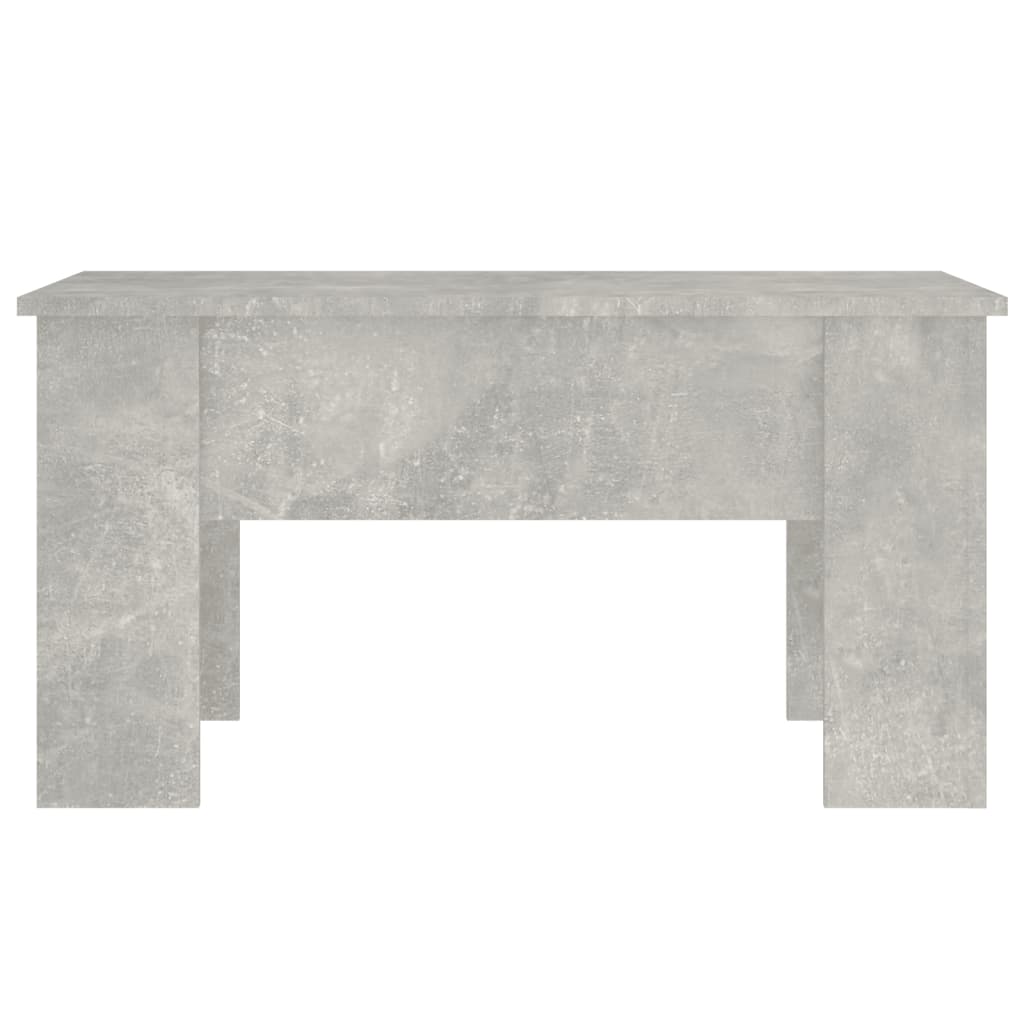 Table basse gris béton 79x49x41 cm en bois