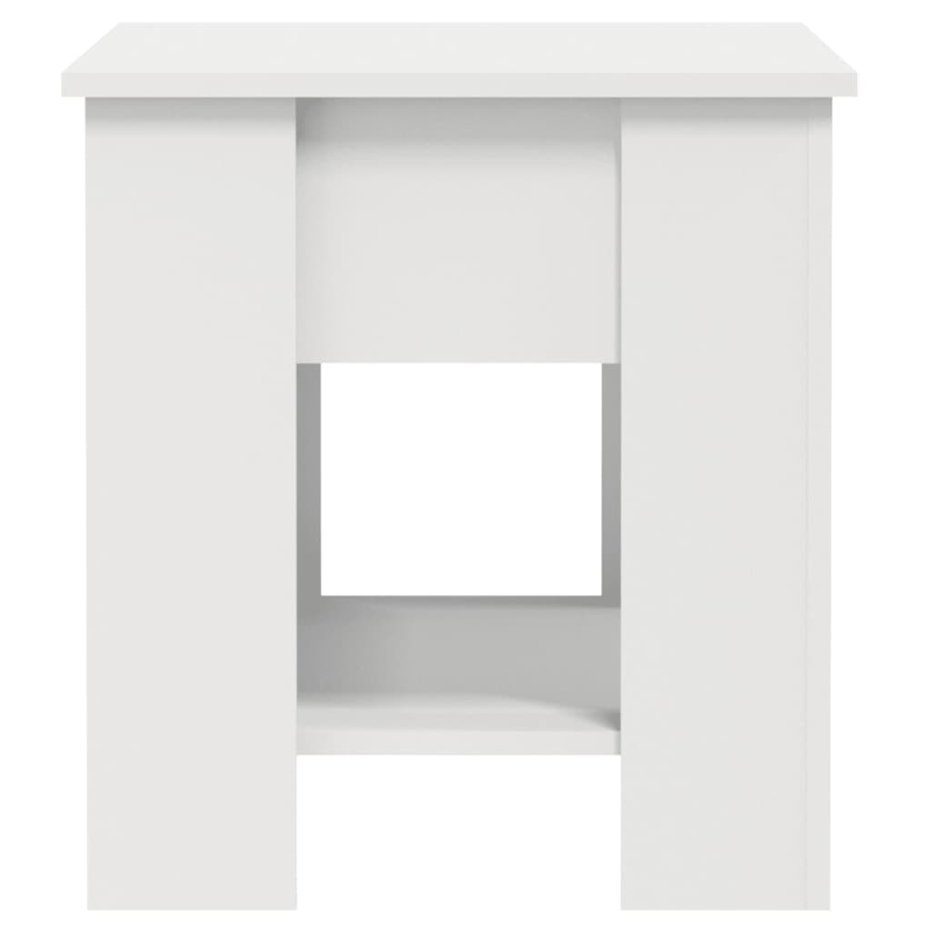 Table basse blanche 101x49x52 cm en bois