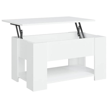 Couchtisch Weiß 79x49x41 cm Holzwerkstoff
