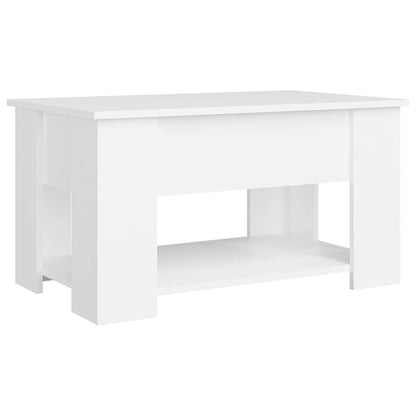 Couchtisch Weiß 79x49x41 cm Holzwerkstoff