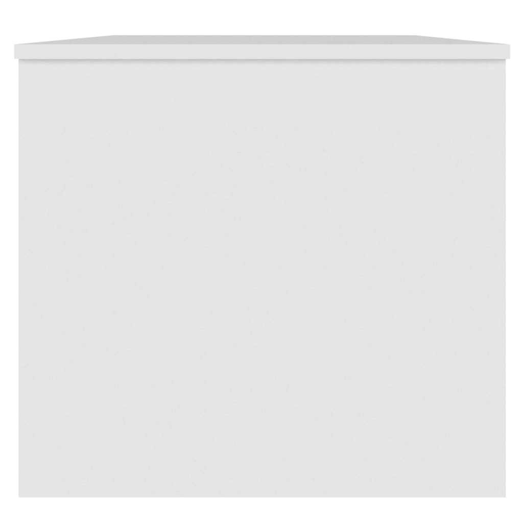 Table basse blanche 102x50,5x46,5 cm en bois
