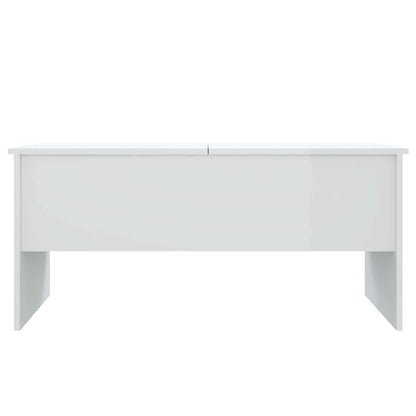 Couchtisch Hochglanz-Weiß 102x50,5x46,5 cm Holzwerkstoff