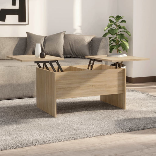 Table basse chêne Sonoma 80x50x42,5 cm matériau bois