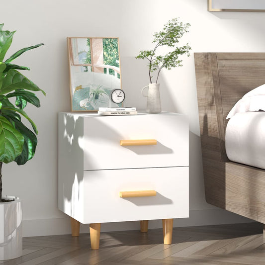 Table de chevet blanche 40x35x47,5 cm