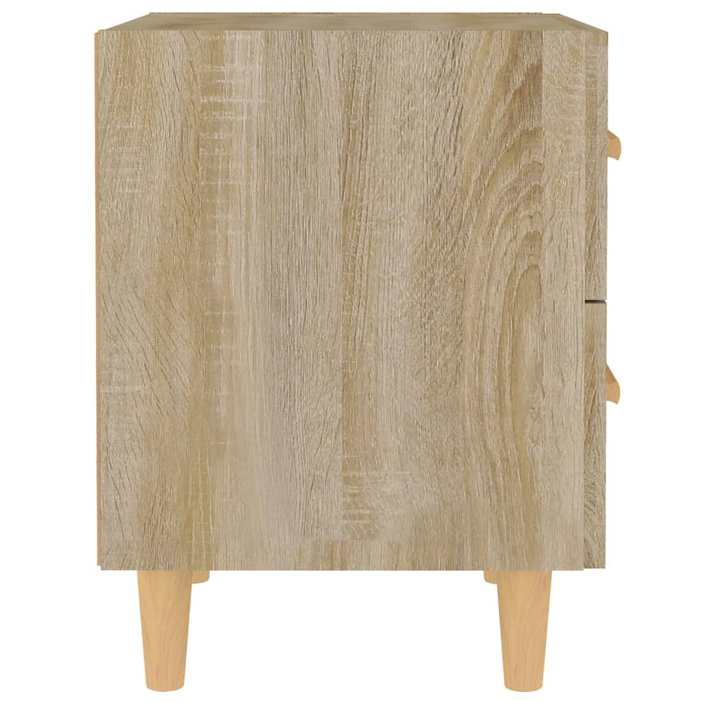 Tables de chevet 2 pcs. Chêne Sonoma 40x35x47,5 cm