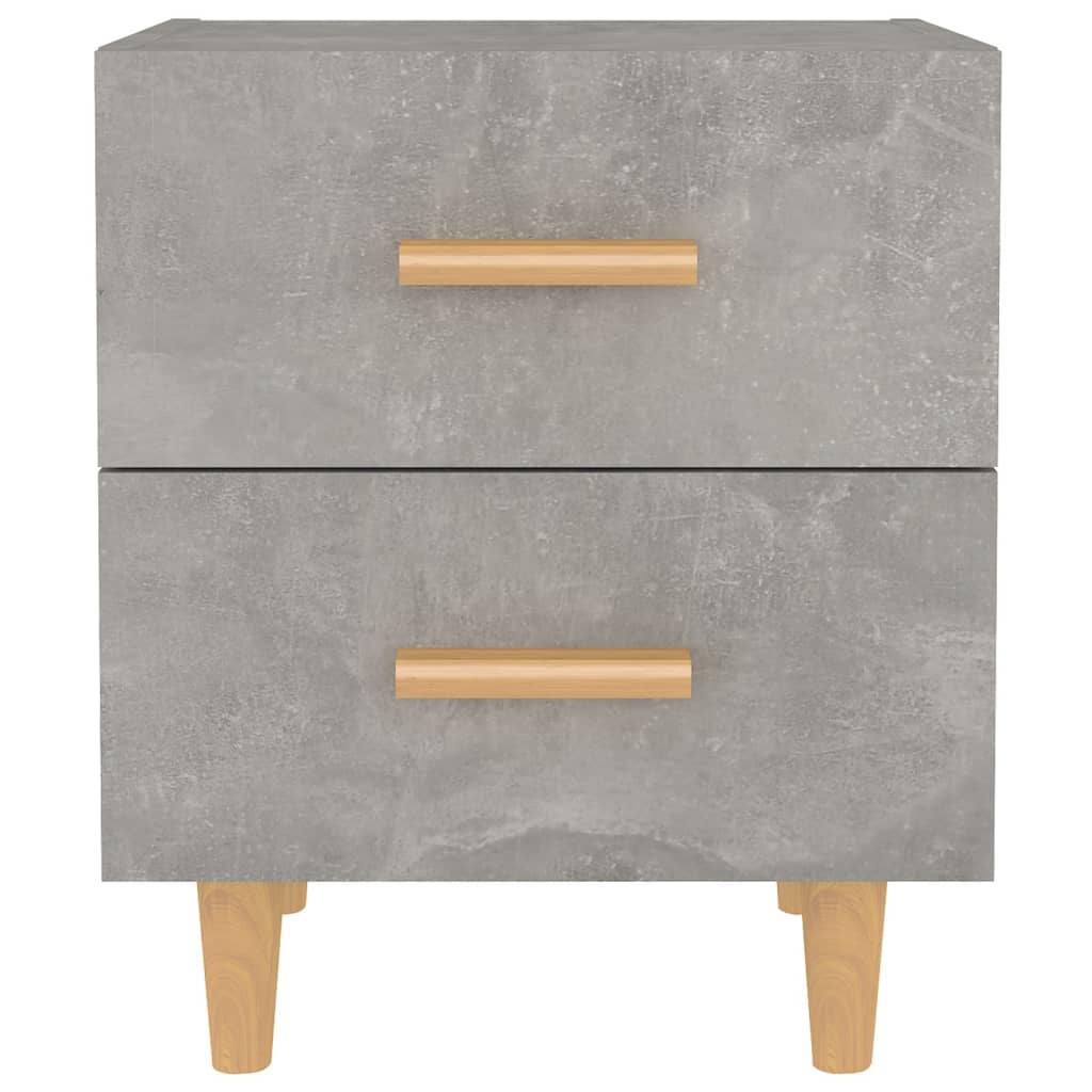 Table de chevet gris béton 40x35x47,5 cm