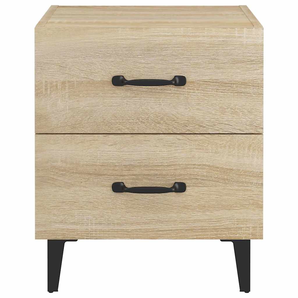 Nachttische 2 Stk. Sonoma-Eiche 40x35x47,5 cm