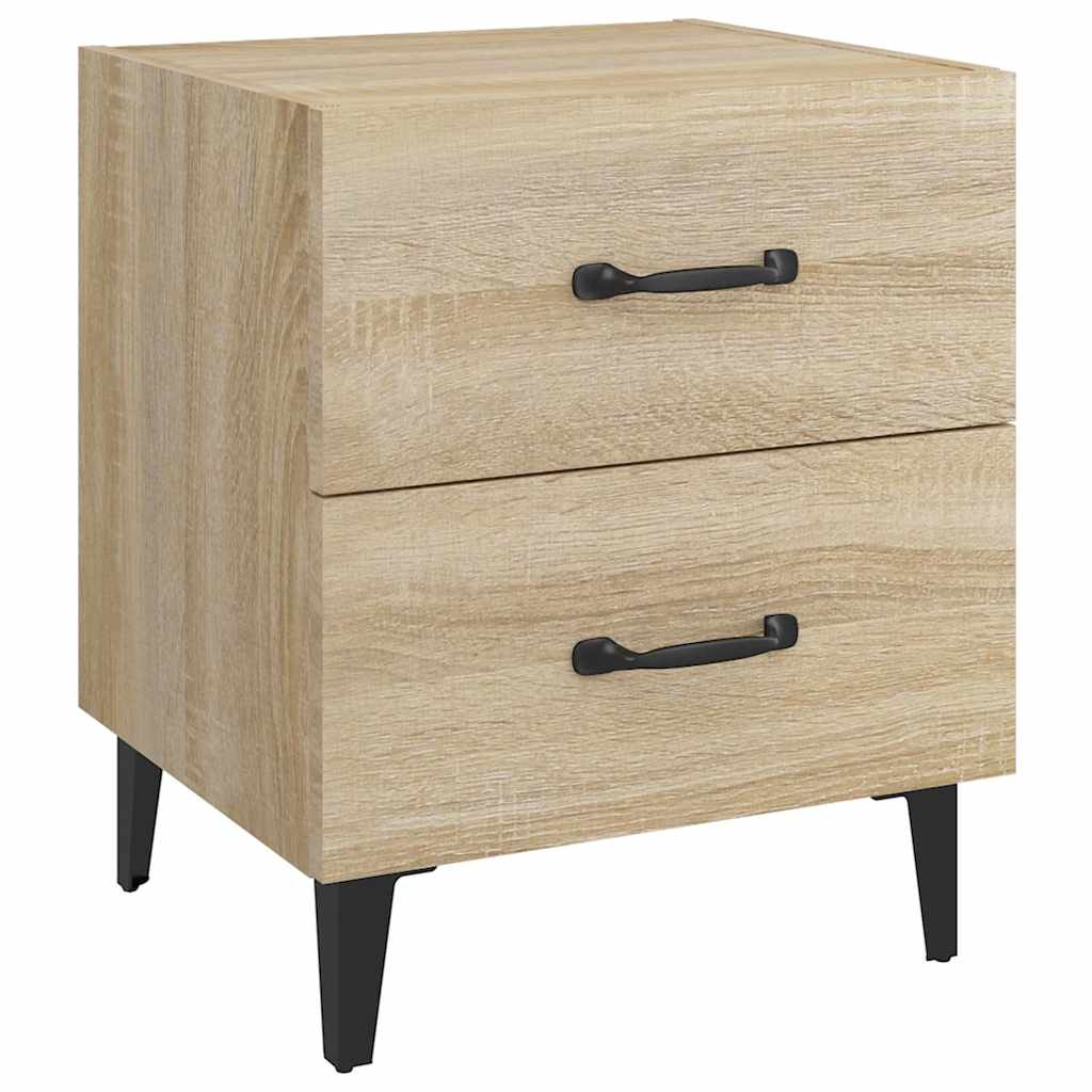 Nachttische 2 Stk. Sonoma-Eiche 40x35x47,5 cm
