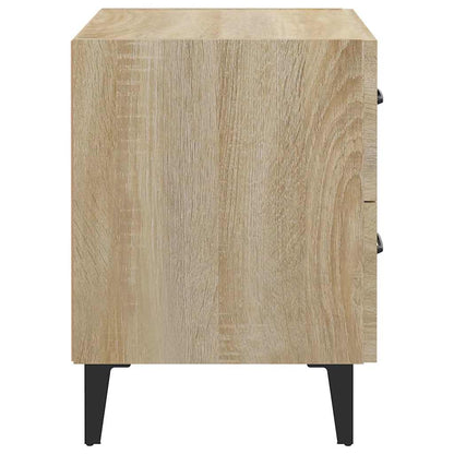 Nachttische 2 Stk. Sonoma-Eiche 40x35x47,5 cm