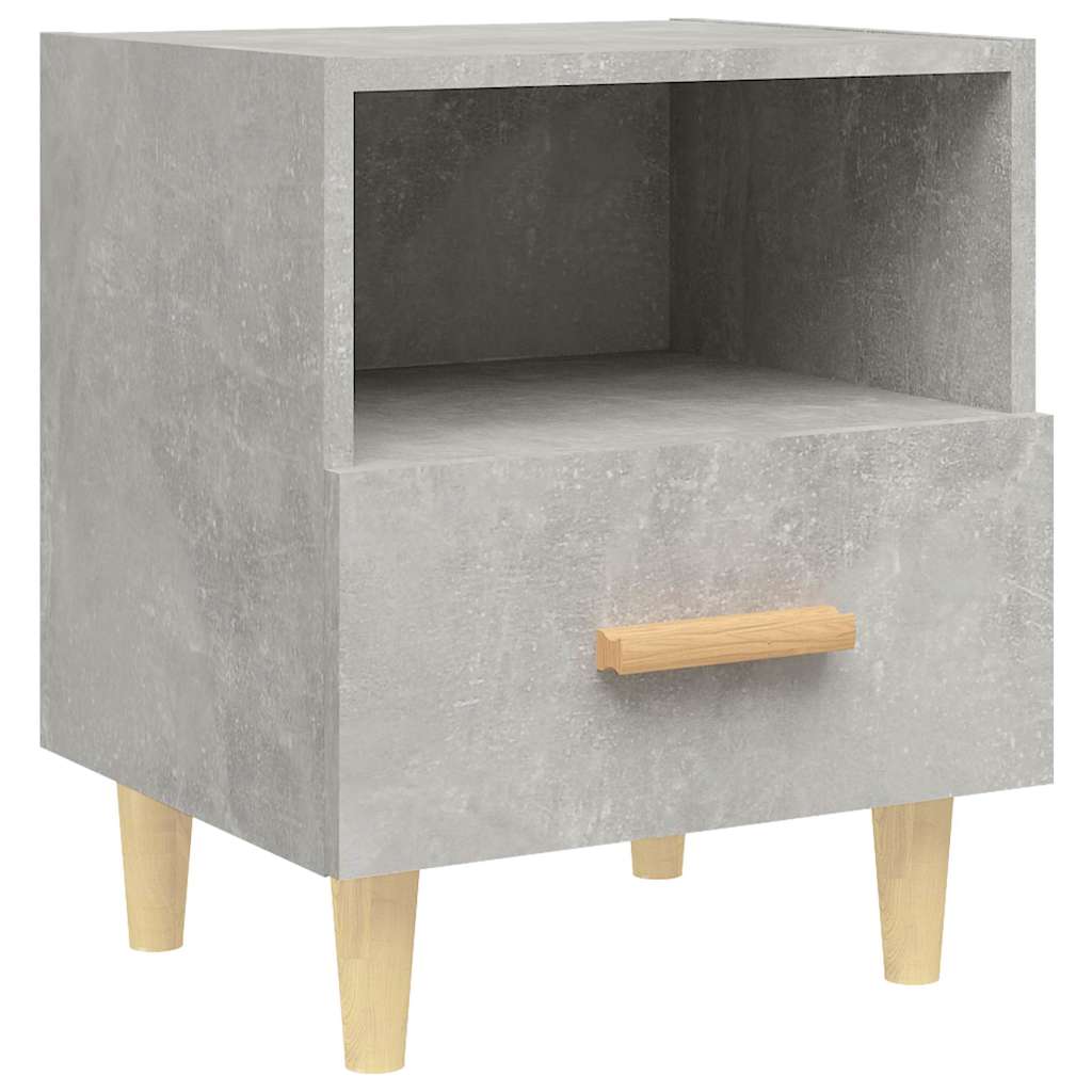 Nachttisch Betongrau 40x35x47 cm