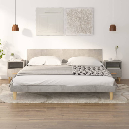 Bedside tables 2 pcs. Concrete grey 40x35x47 cm