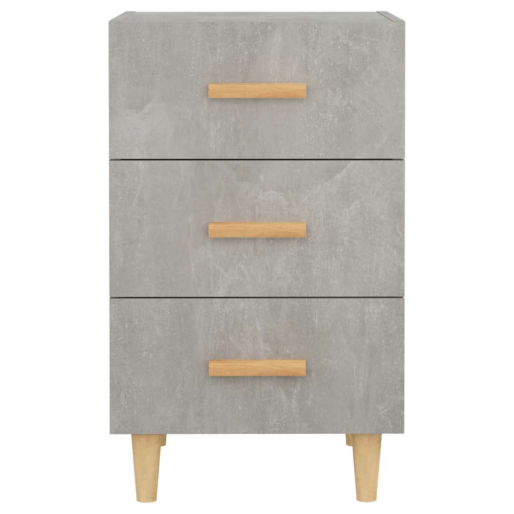 Nachttisch Betongrau 40x40x66 cm Holzwerkstoff