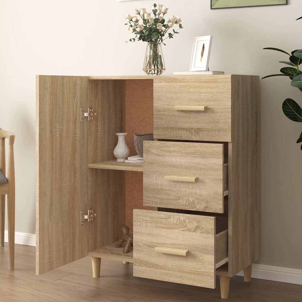 Sideboard Sonoma-Eiche 69,5x34x90 cm Holzwerkstoff