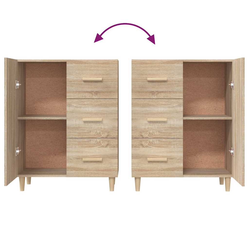 Sideboard Sonoma-Eiche 69,5x34x90 cm Holzwerkstoff