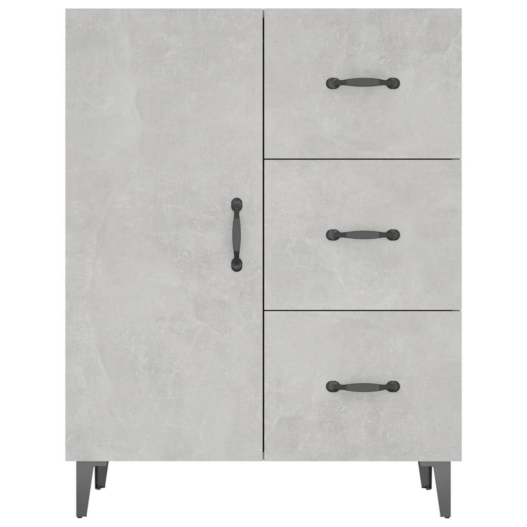 Sideboard Betongrau 69,5x34x90 cm Holzwerkstoff
