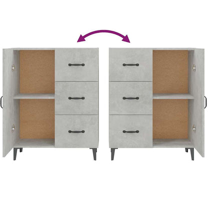 Sideboard Betongrau 69,5x34x90 cm Holzwerkstoff