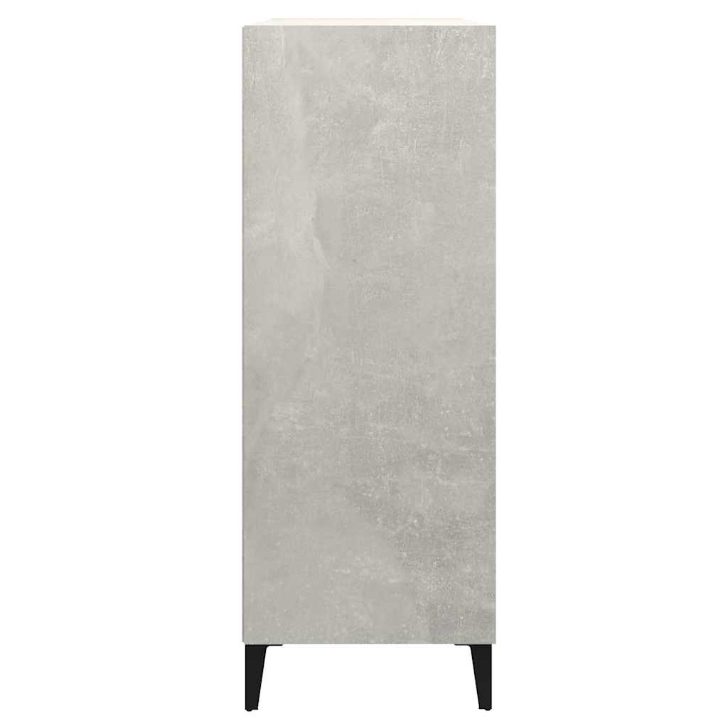 Sideboard Betongrau 69,5x32,5x90 cm Holzwerkstoff
