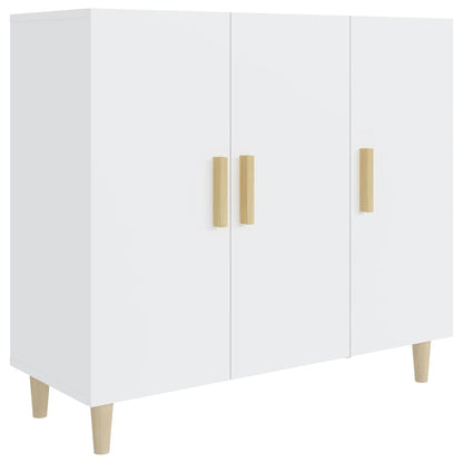 Sideboard Weiß 90x34x80 cm Holzwerkstoff