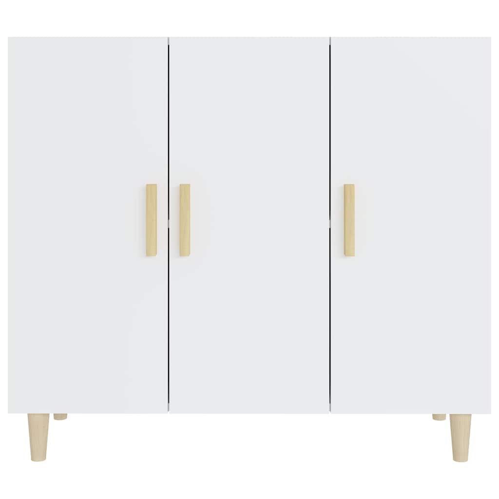 Sideboard Weiß 90x34x80 cm Holzwerkstoff