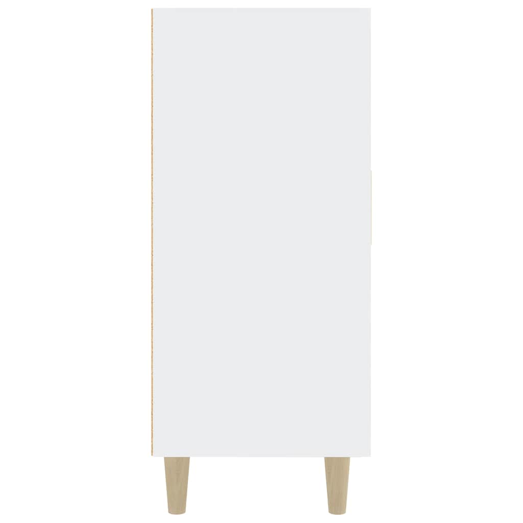 Sideboard Weiß 90x34x80 cm Holzwerkstoff