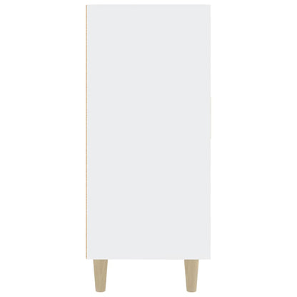 Sideboard Weiß 90x34x80 cm Holzwerkstoff