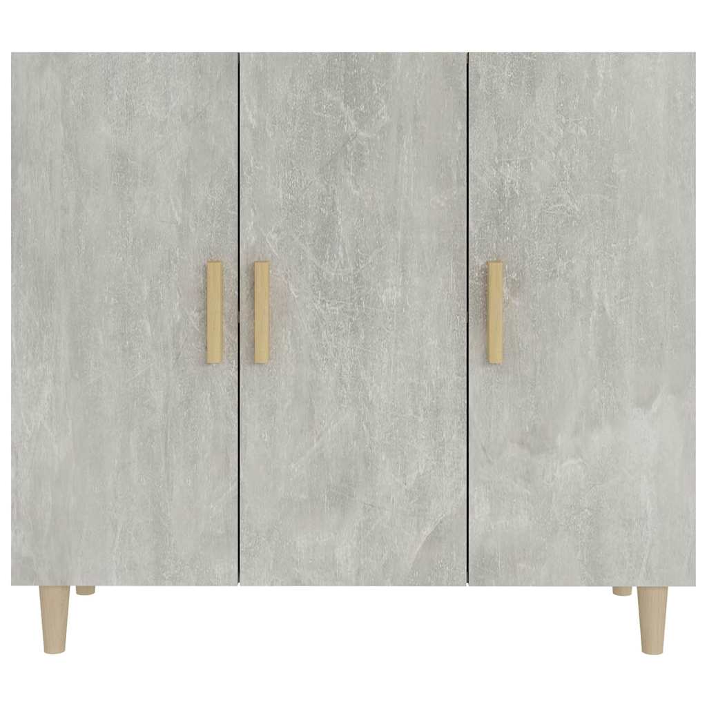 Sideboard Betongrau 90x34x80 cm Holzwerkstoff