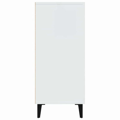 Sideboard Weiß 90x34x80 cm Holzwerkstoff