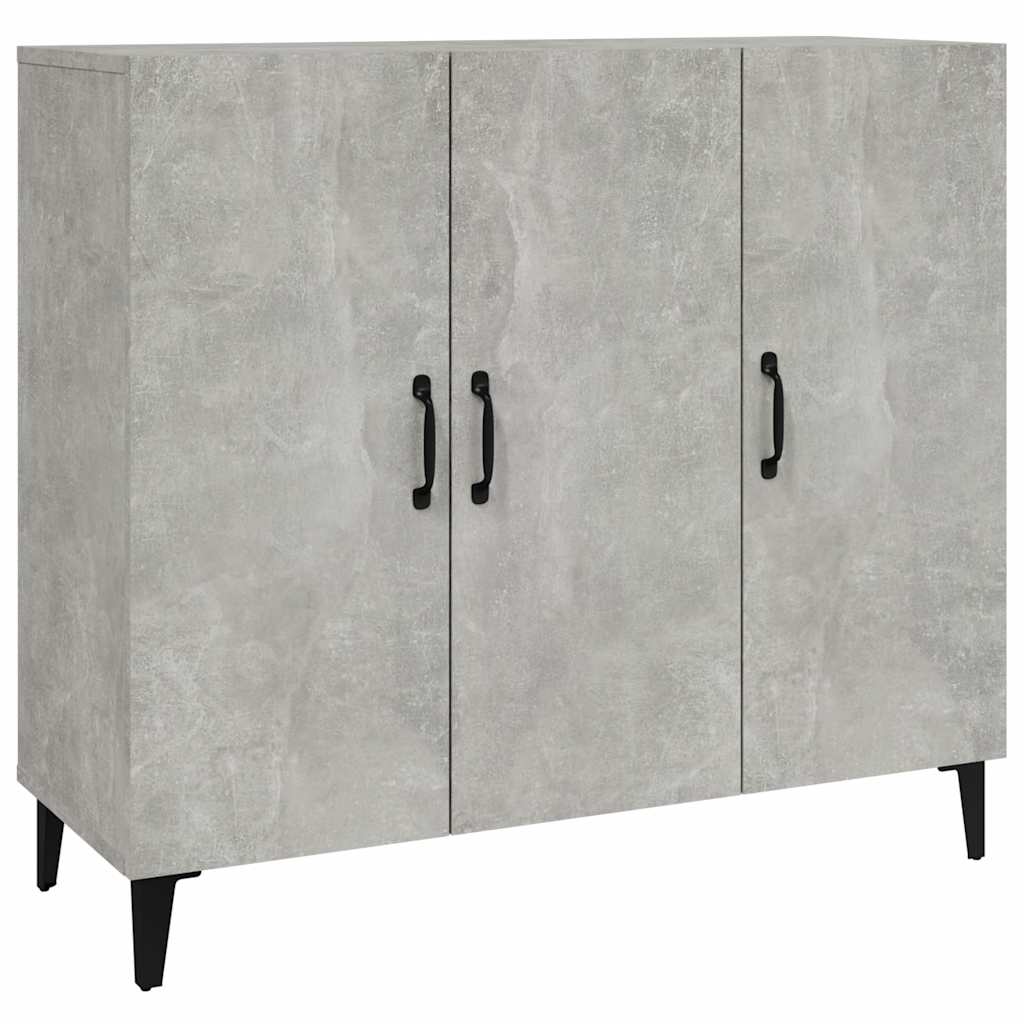 Sideboard Betongrau 90x34x80 cm Holzwerkstoff