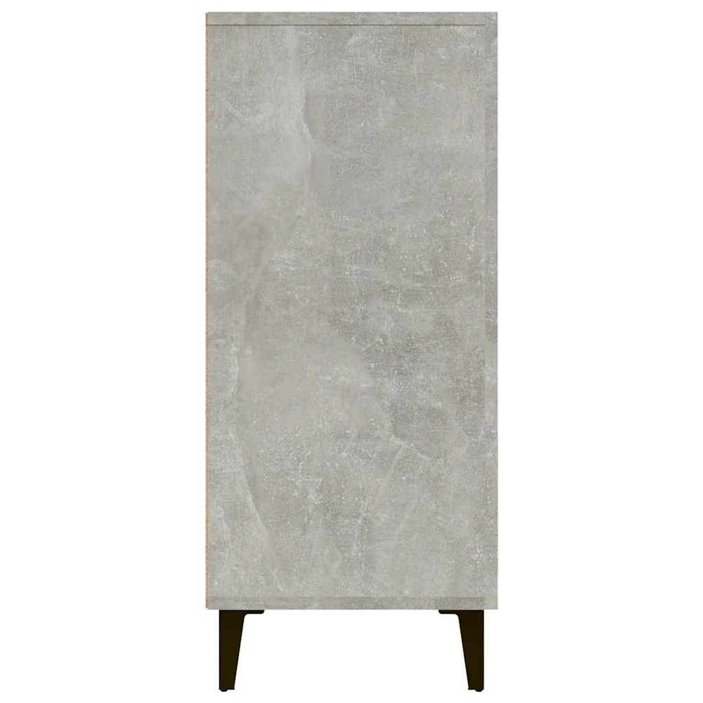 Sideboard Betongrau 90x34x80 cm Holzwerkstoff