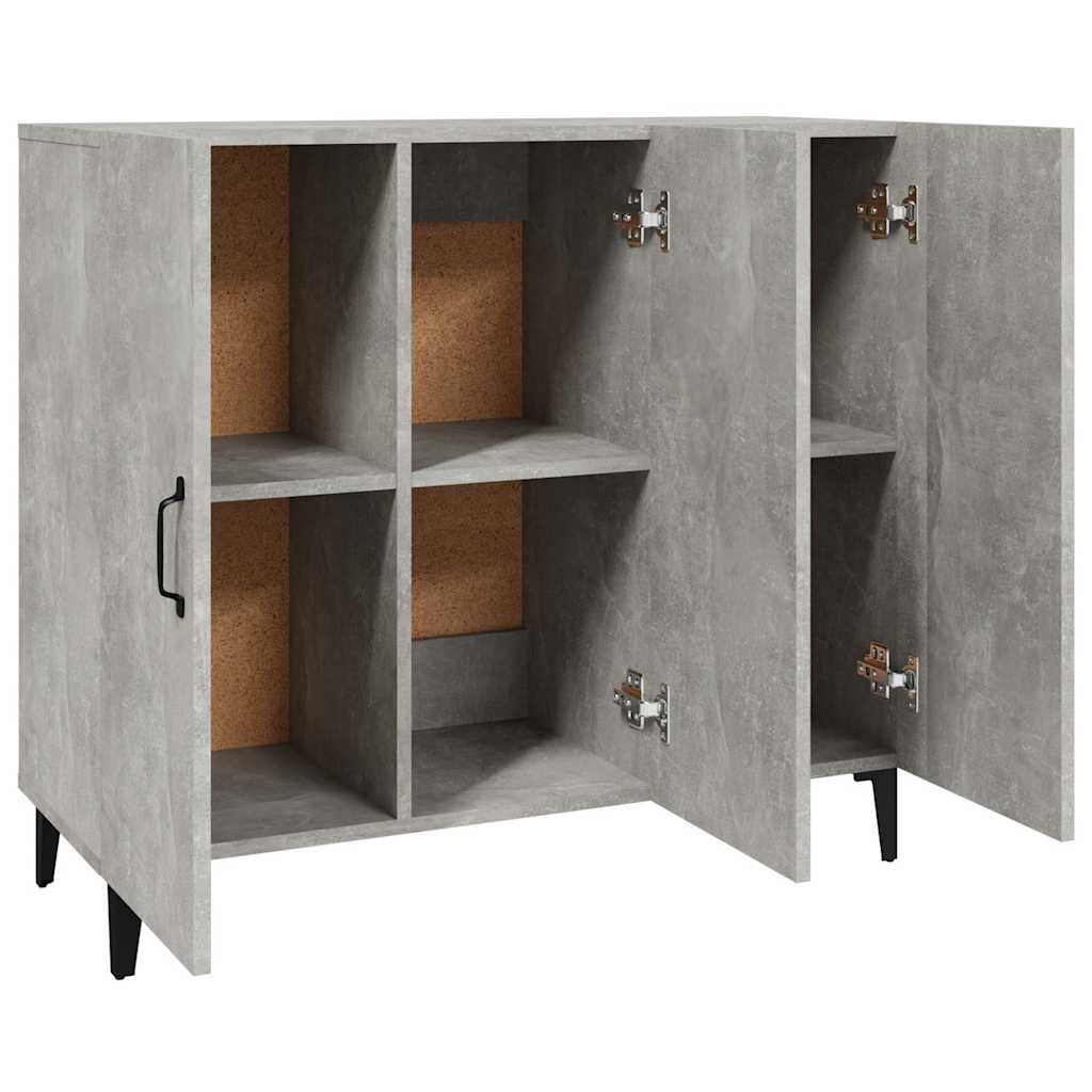 Sideboard Betongrau 90x34x80 cm Holzwerkstoff