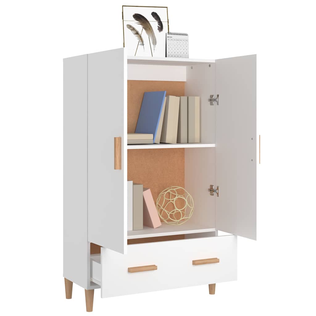 Highboard Weiß 70x31x115 cm Holzwerkstoff