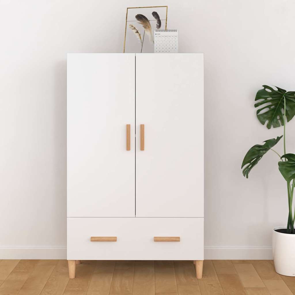 Highboard Weiß 70x31x115 cm Holzwerkstoff