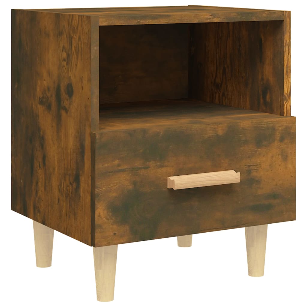 Bedside table smoked oak 40x35x47 cm