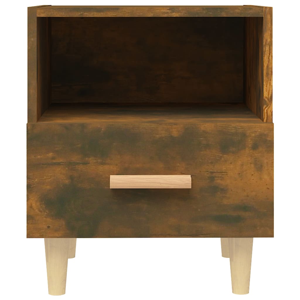 Bedside table smoked oak 40x35x47 cm