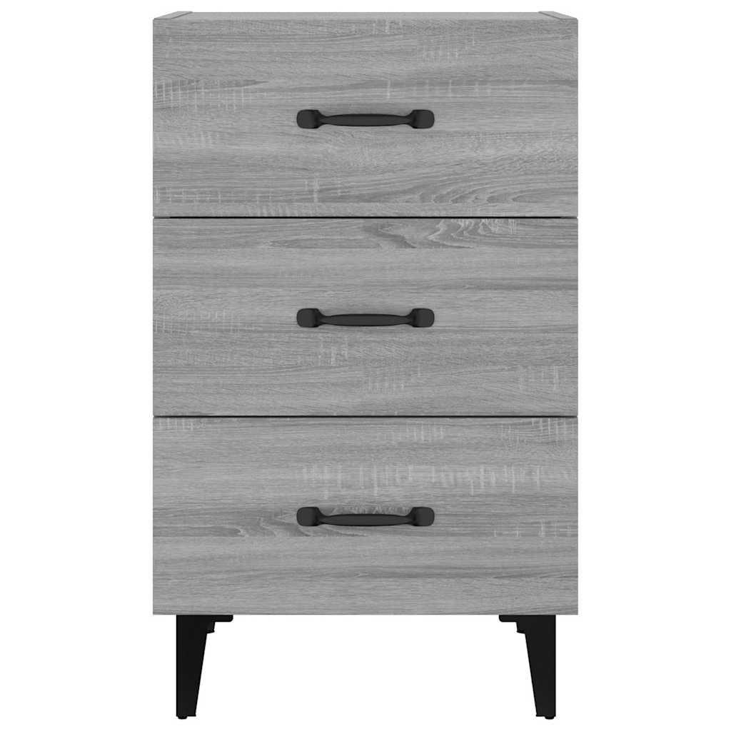 Nachttisch Grau Sonoma 40x40x66 cm Holzwerkstoff