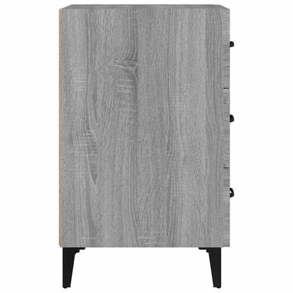Nachttisch Grau Sonoma 40x40x66 cm Holzwerkstoff