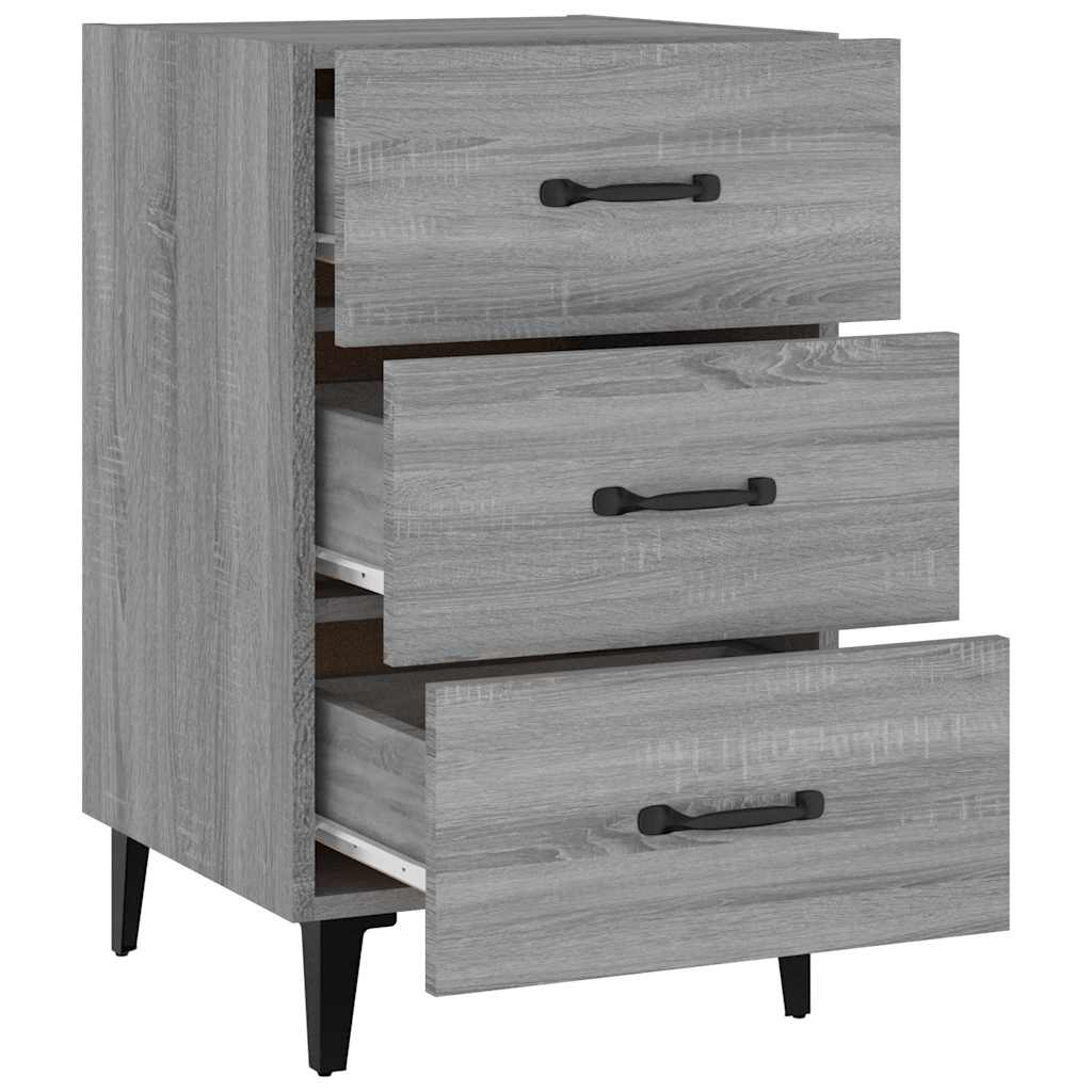Nachttisch Grau Sonoma 40x40x66 cm Holzwerkstoff