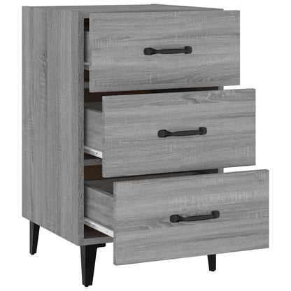 Nachttisch Grau Sonoma 40x40x66 cm Holzwerkstoff