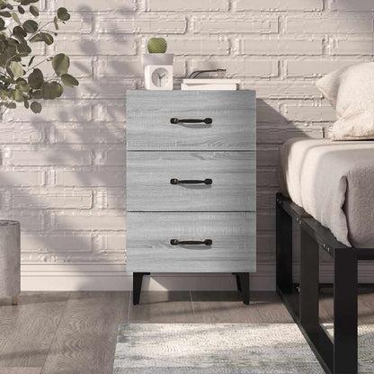 Nachttisch Grau Sonoma 40x40x66 cm Holzwerkstoff