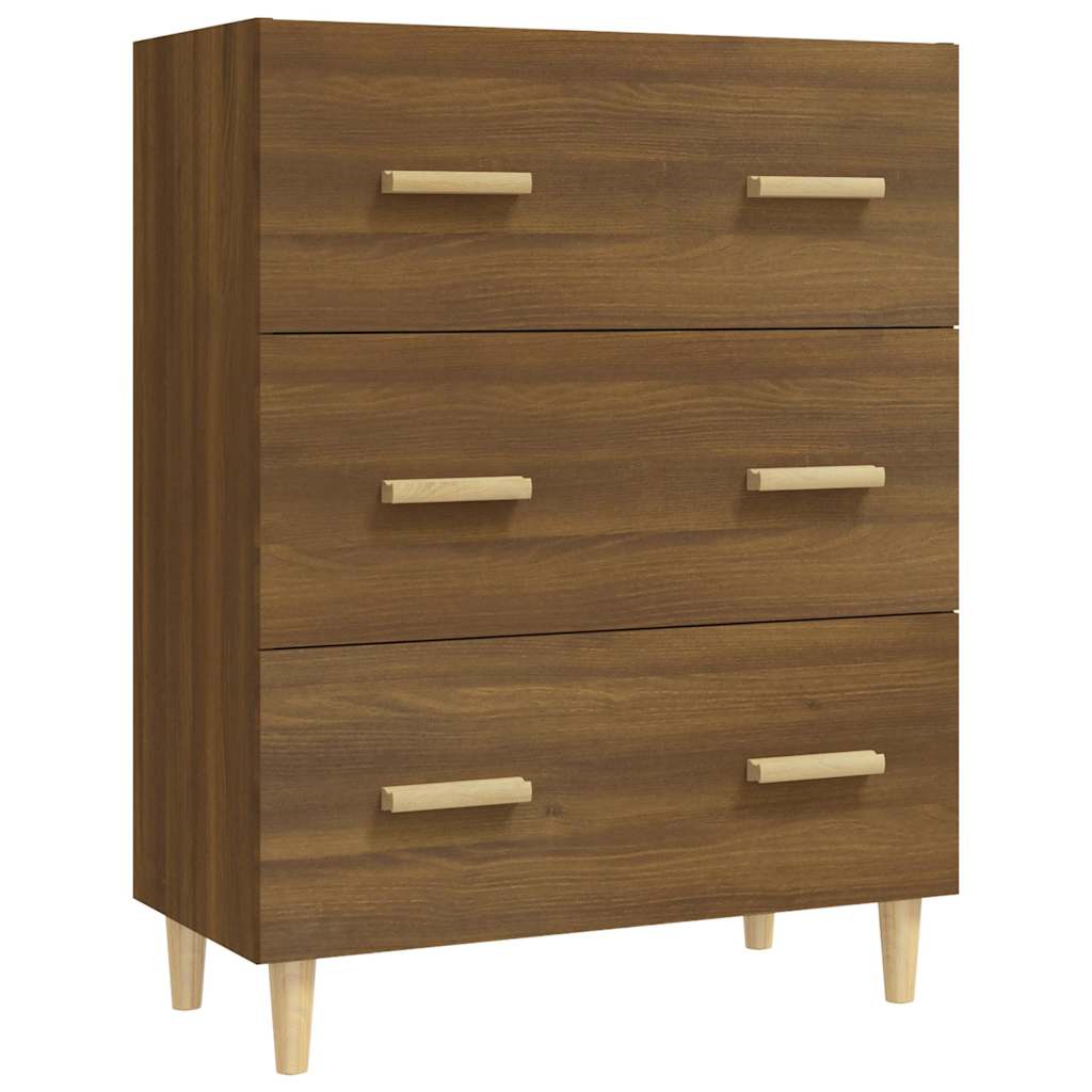 Sideboard Braun Eichen-Optik 70x34x90 cm Holzwerkstoff