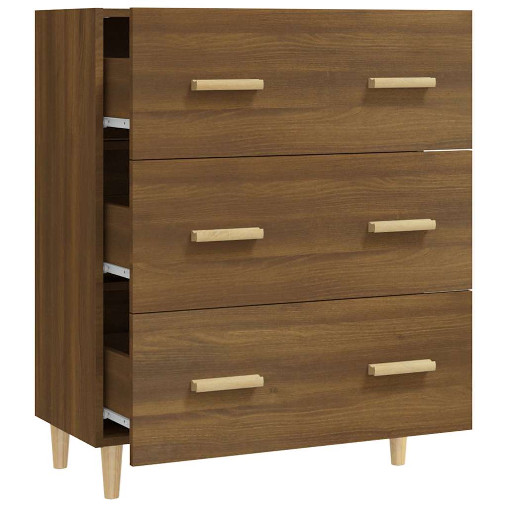 Sideboard Braun Eichen-Optik 70x34x90 cm Holzwerkstoff