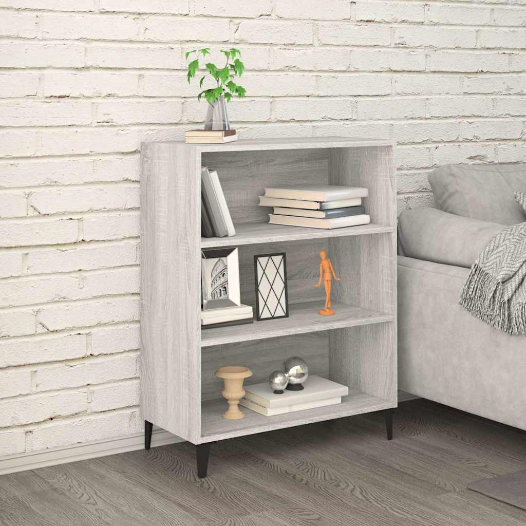 Sideboard Grau Sonoma 69,5x32,5x90 cm Holzwerkstoff