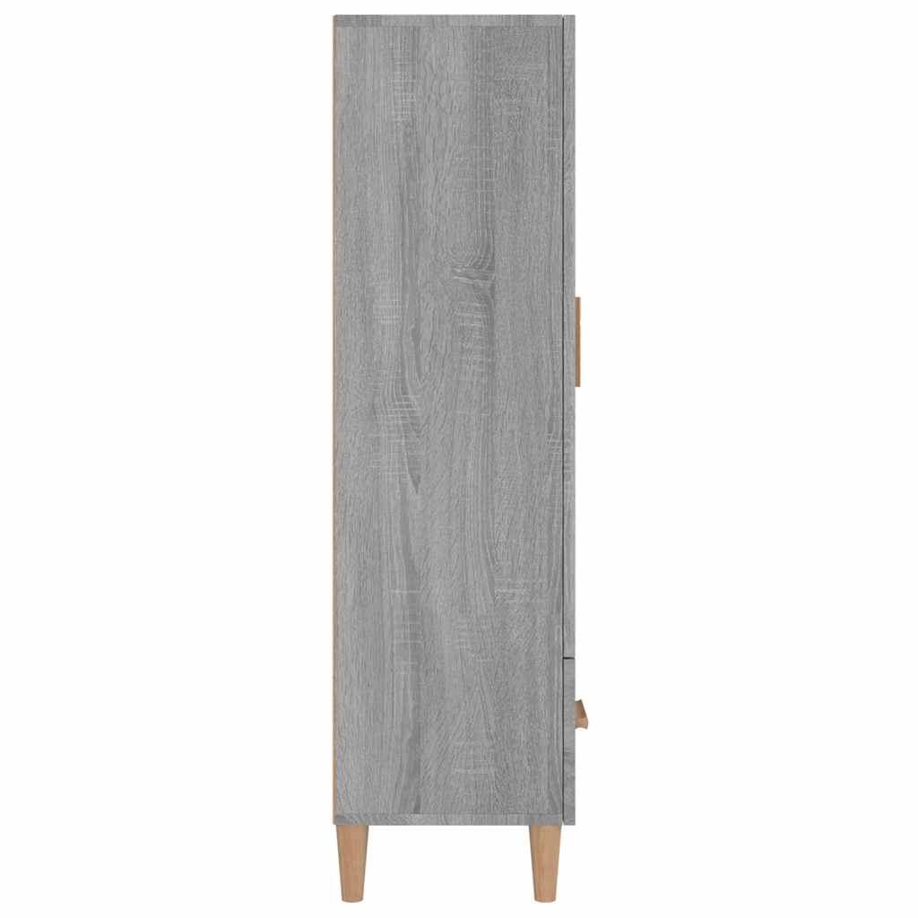 Highboard Grau Sonoma 70x31x115 cm Holzwerkstoff