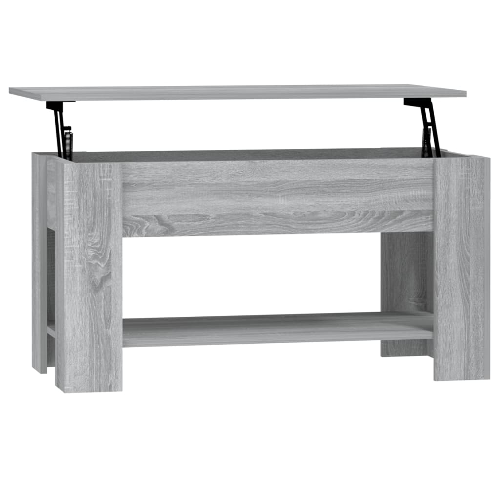 Table basse Sonoma grise 101x49x52 cm en bois
